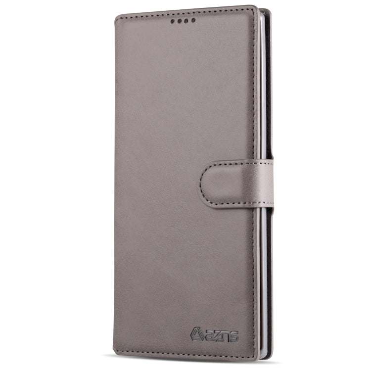 For Galaxy Note 10 Plus AZNS Calf Texture Magnetic Horizontal Flip PU Leather Case with Holder & Card Slots & Photo Frame