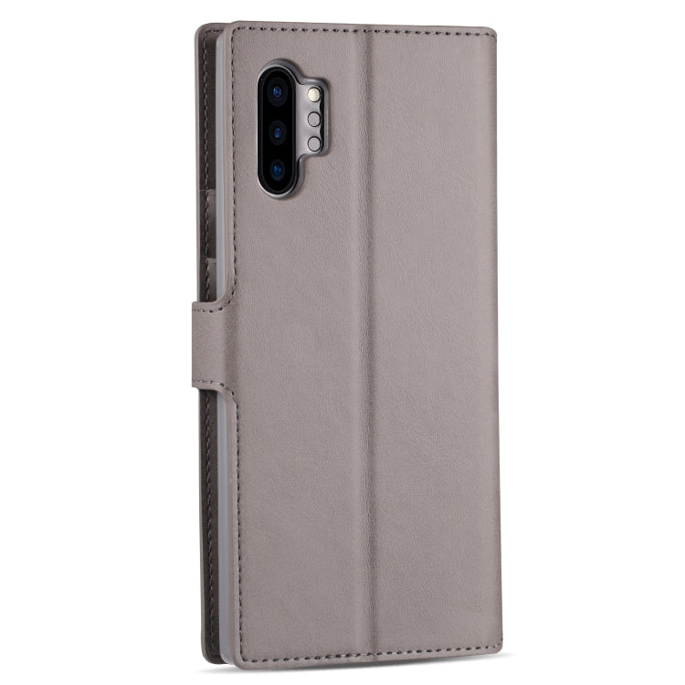 For Galaxy Note 10 Plus AZNS Calf Texture Magnetic Horizontal Flip PU Leather Case with Holder & Card Slots & Photo Frame