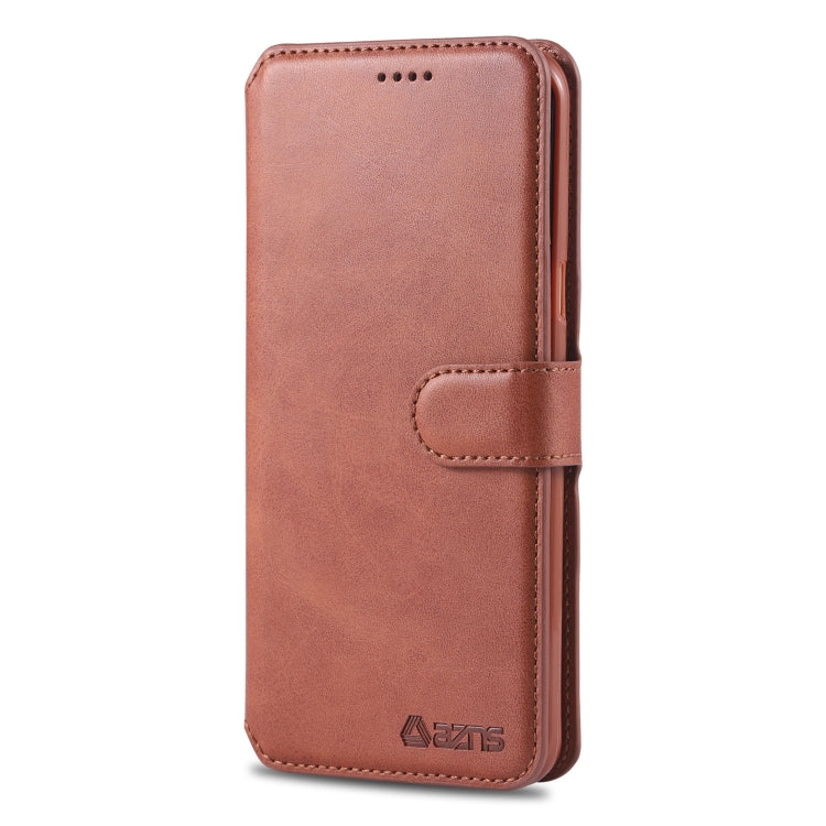 For Galaxy S8 AZNS Calf Texture Magnetic Horizontal Flip PU Leather Case with Holder & Card Slots & Photo Frame
