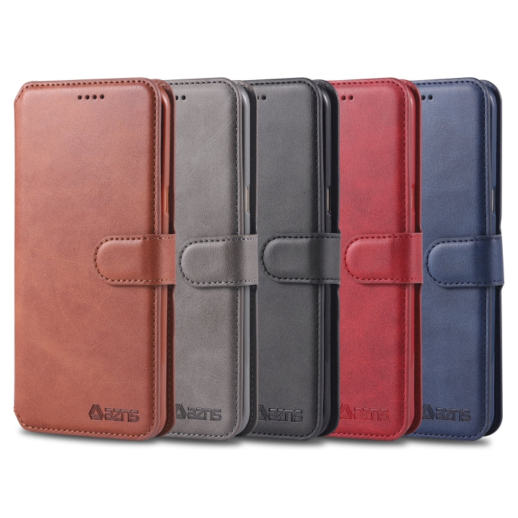 For Galaxy S8 AZNS Calf Texture Magnetic Horizontal Flip PU Leather Case with Holder & Card Slots & Photo Frame
