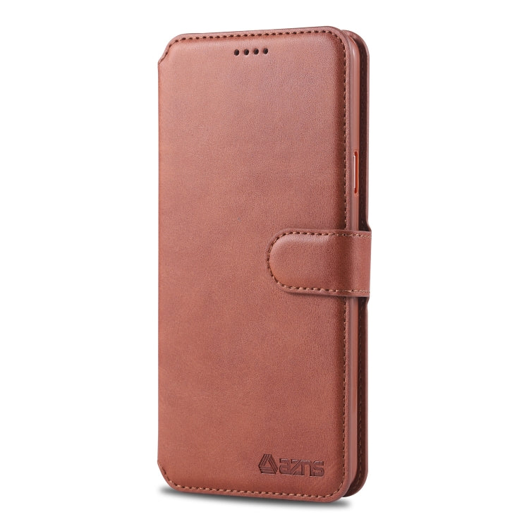 For Galaxy S9 AZNS Calf Texture Magnetic Horizontal Flip PU Leather Case with Holder & Card Slots & Photo Frame