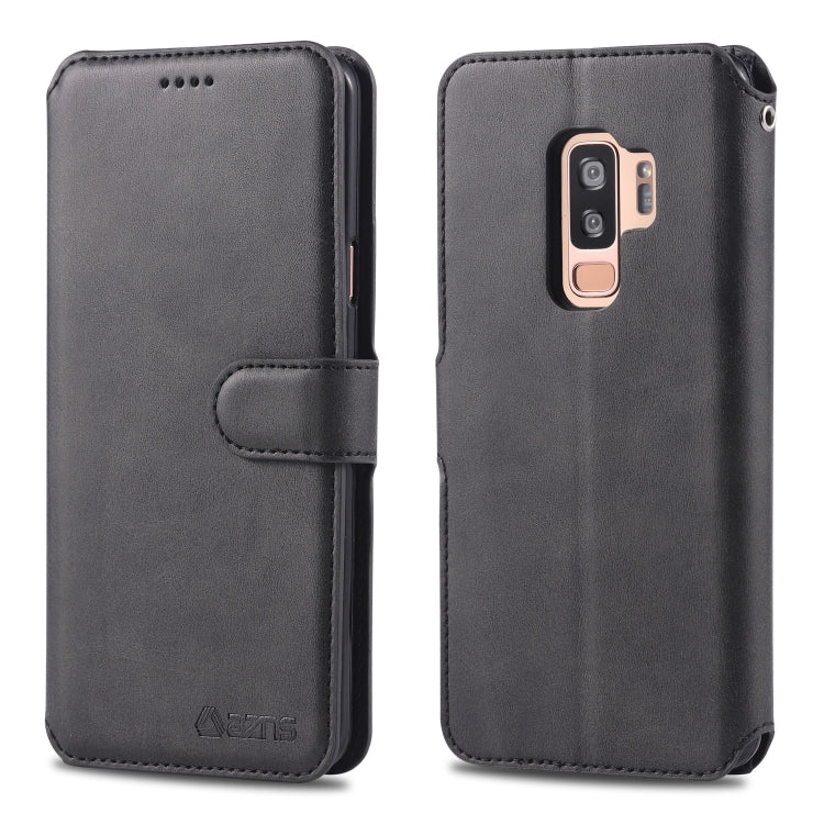 For Galaxy S9 Plus  AZNS Calf Texture Magnetic Horizontal Flip PU Leather Case with Holder & Card Slots & Photo Frame