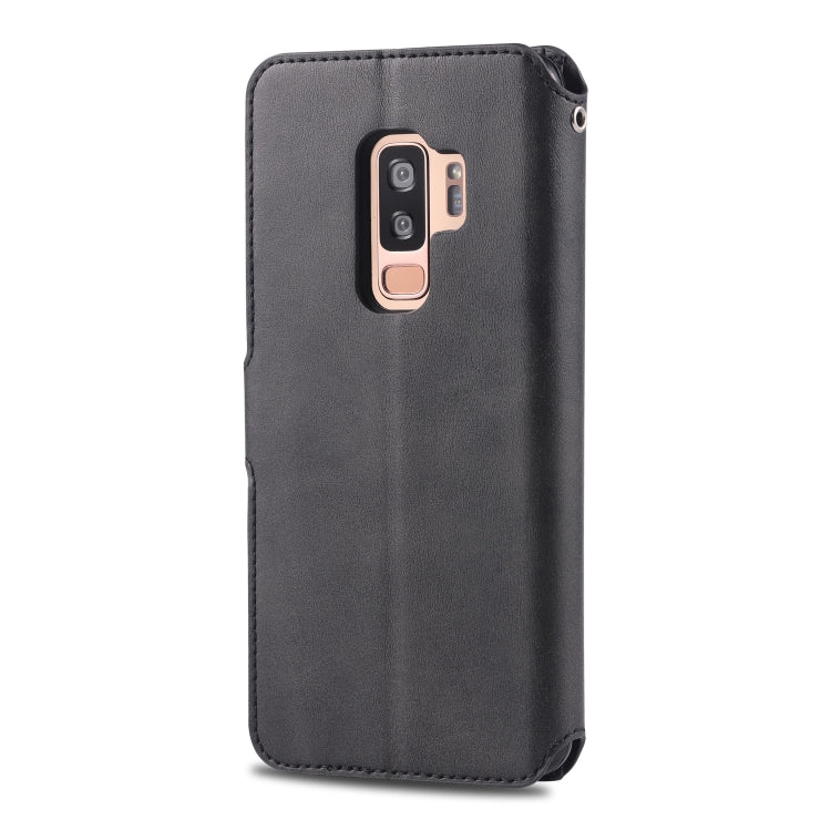 For Galaxy S9 Plus  AZNS Calf Texture Magnetic Horizontal Flip PU Leather Case with Holder & Card Slots & Photo Frame