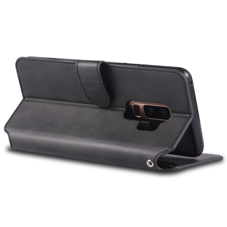 For Galaxy S9 Plus  AZNS Calf Texture Magnetic Horizontal Flip PU Leather Case with Holder & Card Slots & Photo Frame