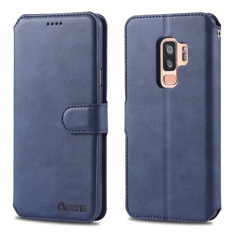 For Galaxy S9 Plus  AZNS Calf Texture Magnetic Horizontal Flip PU Leather Case with Holder & Card Slots & Photo Frame