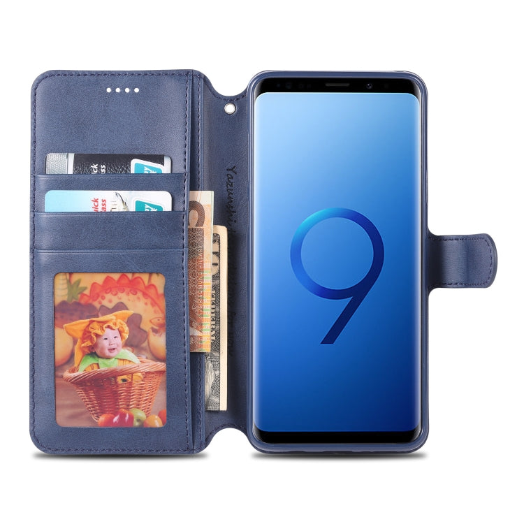 For Galaxy S9 Plus  AZNS Calf Texture Magnetic Horizontal Flip PU Leather Case with Holder & Card Slots & Photo Frame
