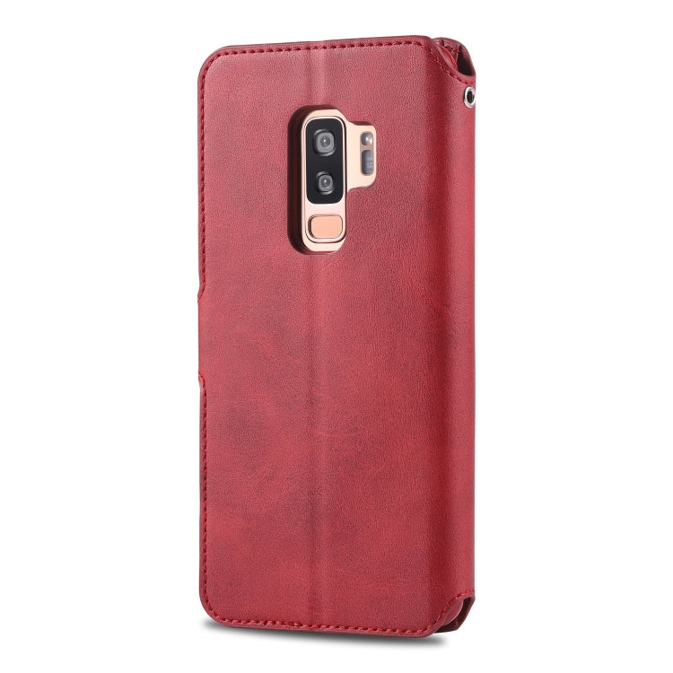 For Galaxy S9 Plus  AZNS Calf Texture Magnetic Horizontal Flip PU Leather Case with Holder & Card Slots & Photo Frame
