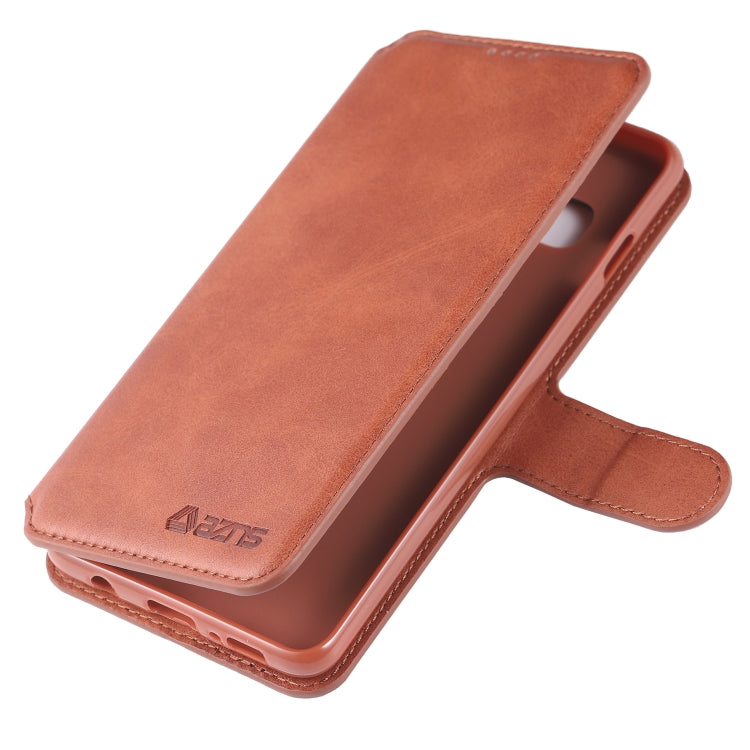 For Galaxy S10 Plus AZNS Calf Texture Magnetic Horizontal Flip PU Leather Case with Holder & Card Slots & Photo Frame
