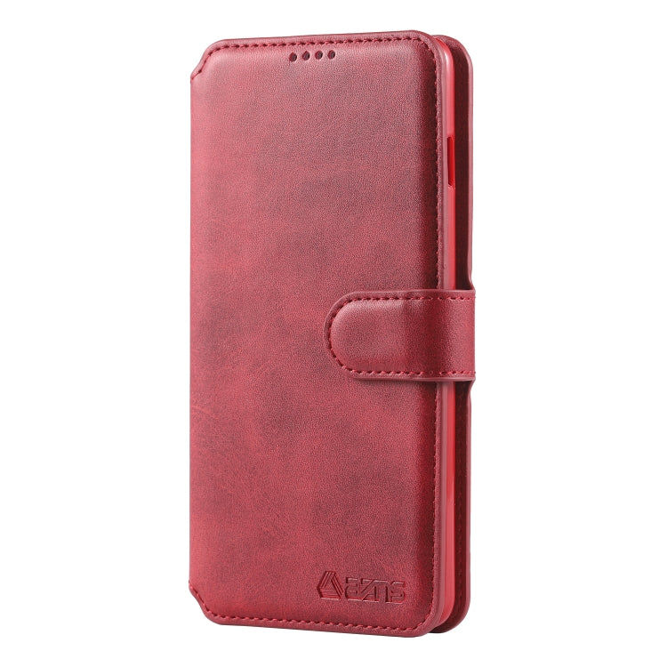 For Galaxy S10 AZNS Calf Texture Magnetic Horizontal Flip PU Leather Case with Holder & Card Slots & Photo Frame
