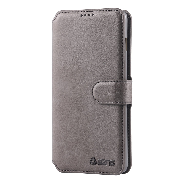 For Galaxy S10 AZNS Calf Texture Magnetic Horizontal Flip PU Leather Case with Holder & Card Slots & Photo Frame