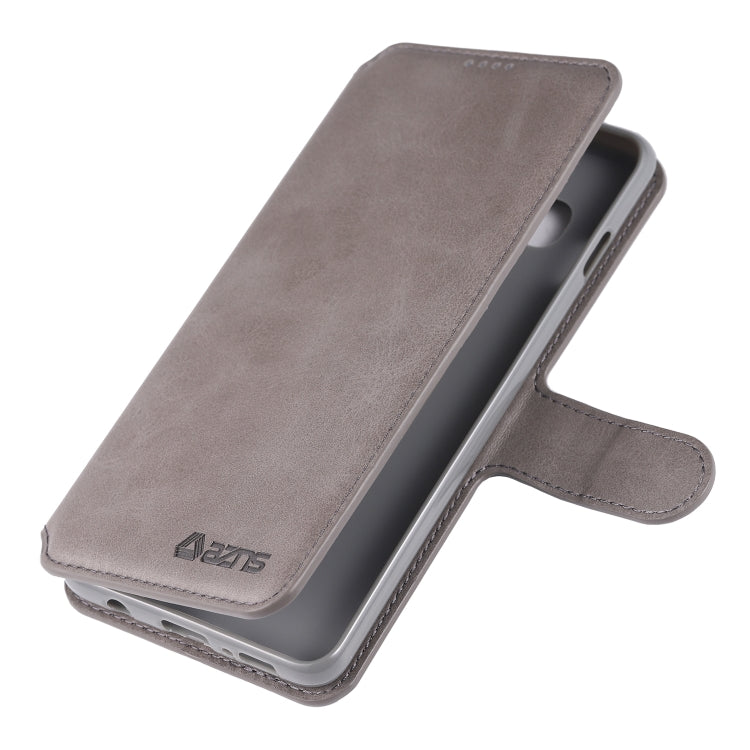 For Galaxy S10 AZNS Calf Texture Magnetic Horizontal Flip PU Leather Case with Holder & Card Slots & Photo Frame