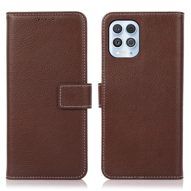For Motorola Edge S Litchi Texture PU + TPU Horizontal Flip Leather Case with Holder & Card Slots & Wallet
