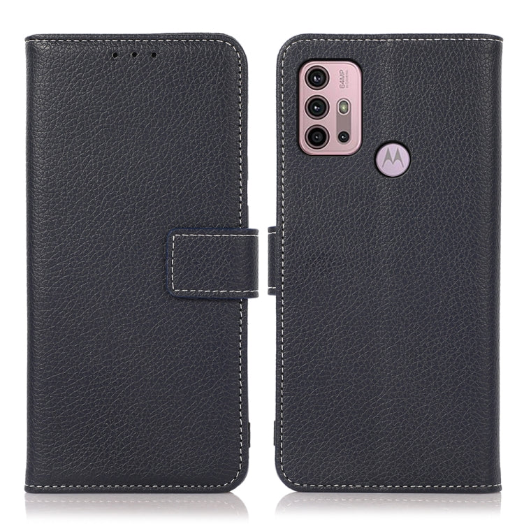 For Motorola Moto G10 Litchi Texture PU + TPU Horizontal Flip Leather Case with Holder & Card Slots & Wallet