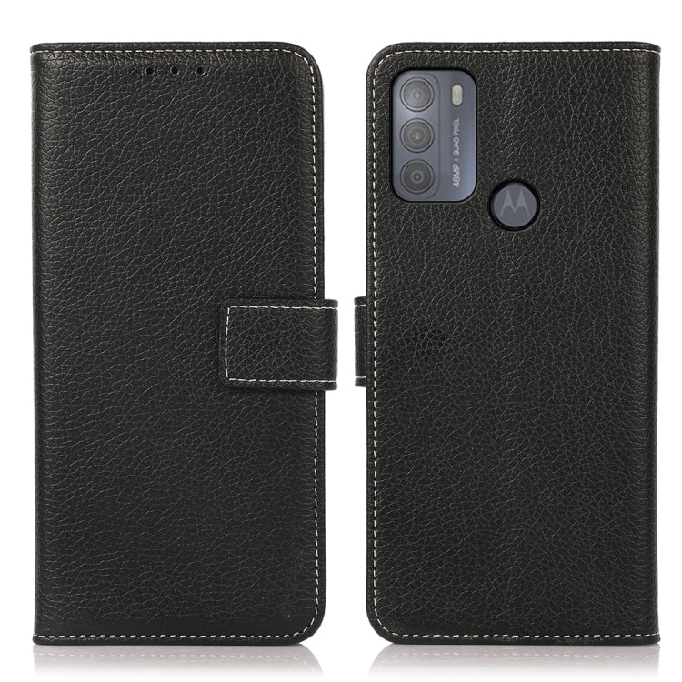 For Motorola Moto G50 Litchi Texture PU + TPU Horizontal Flip Leather Case with Holder & Card Slots & Wallet
