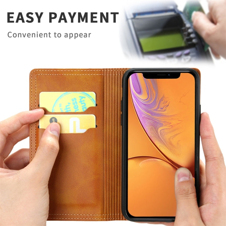 For iPhone 6 Plus / 7 Plus / 8 Plus Skin Texture Magnetic Zipper Horizontal Flip Leather Case with Card Slot & Wallet