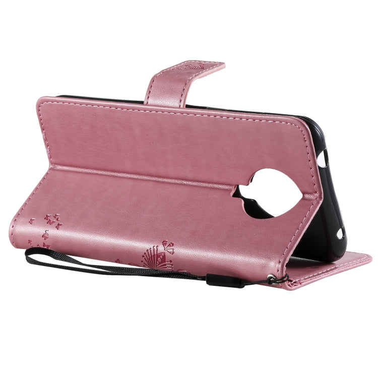 For Nokia 6.3 Tree & Cat Pattern Pressed Printing Horizontal Flip PU Leather Case with Holder & Card Slots & Wallet & Lanyard
