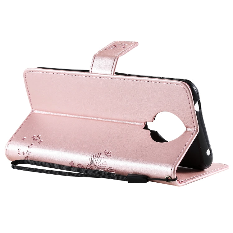 For Nokia 6.3 Tree & Cat Pattern Pressed Printing Horizontal Flip PU Leather Case with Holder & Card Slots & Wallet & Lanyard