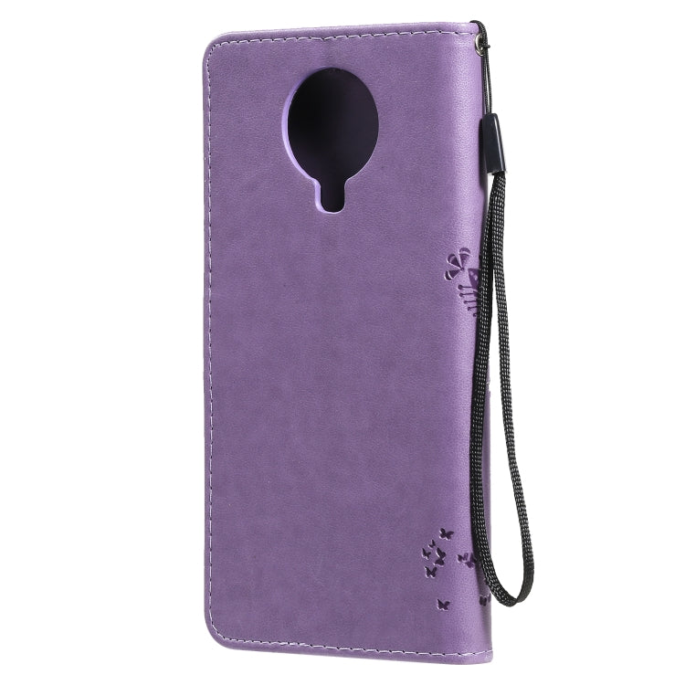 For Nokia 6.3 Tree & Cat Pattern Pressed Printing Horizontal Flip PU Leather Case with Holder & Card Slots & Wallet & Lanyard