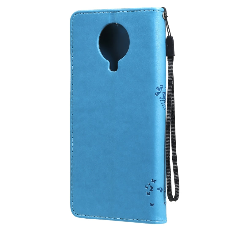 For Nokia G20 Tree & Cat Pattern Pressed Printing Horizontal Flip PU Leather Case with Holder & Card Slots & Wallet & Lanyard