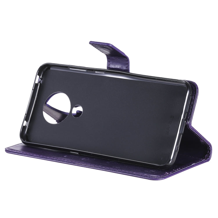 For Nokia 5.3 Tree & Cat Pattern Pressed Printing Horizontal Flip PU Leather Case with Holder & Card Slots & Wallet & Lanyard
