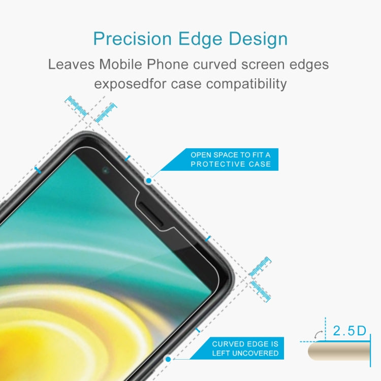 For TP-Link neffos A5 50 PCS 0.26mm 9H 2.5D Tempered Glass Film
