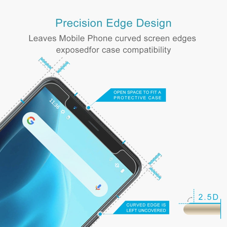For Cubot Note 9 50 PCS 0.26mm 9H 2.5D Tempered Glass Film