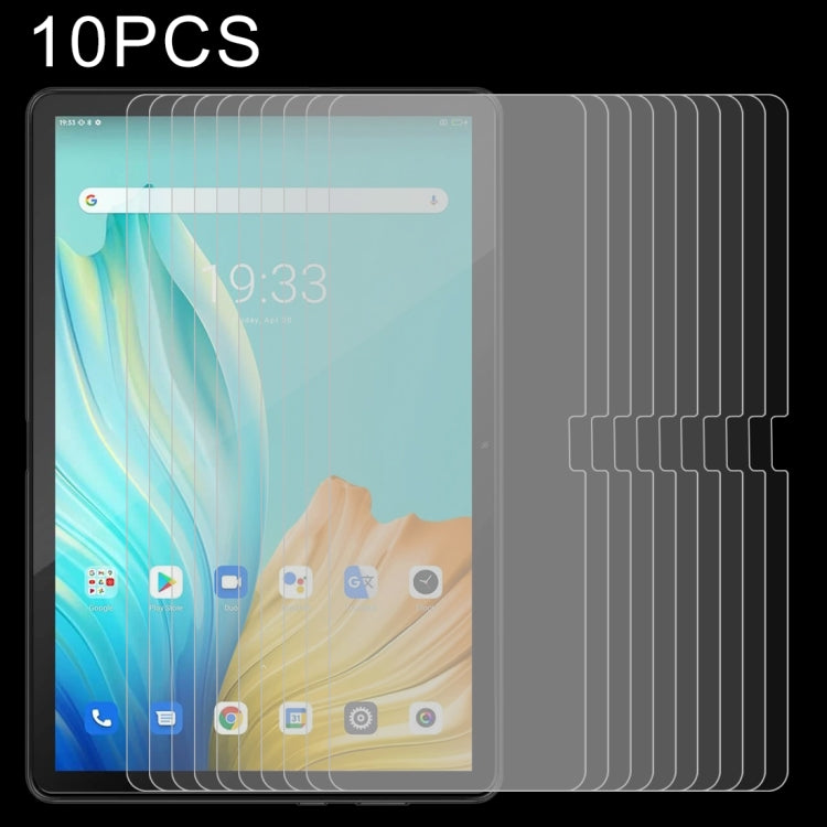 For Blackview Tab 10 10 PCS 0.26mm 9H 2.5D Tempered Glass Film