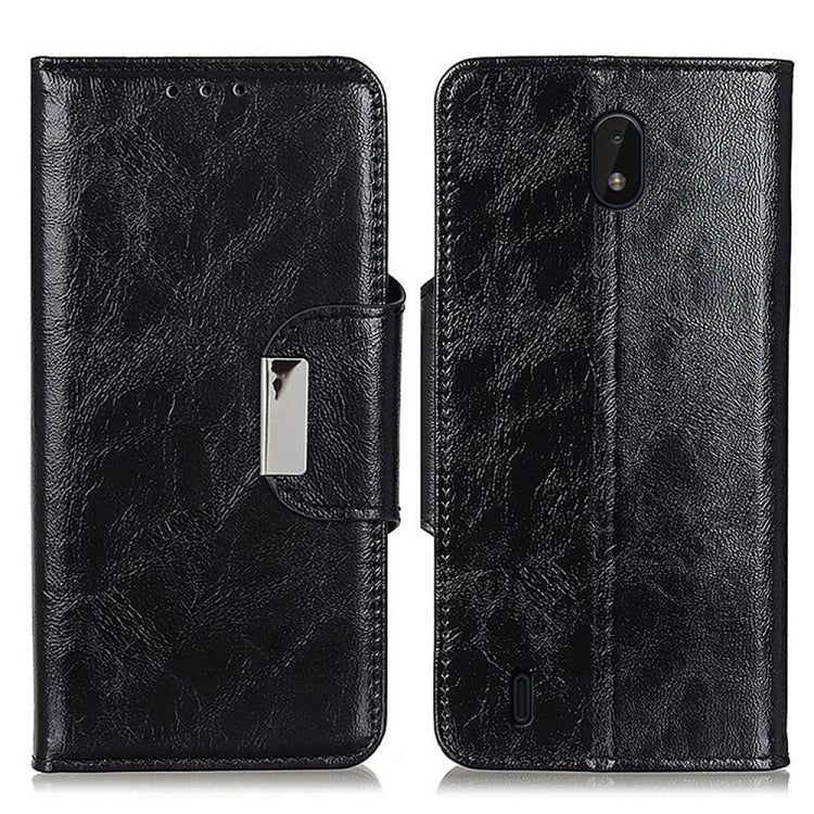 For Nokia C01 Core Crazy Horse Texture Magnetic Buckle Horizontal Flip Leather Case with Holder & 6-Card Slots & Wallet