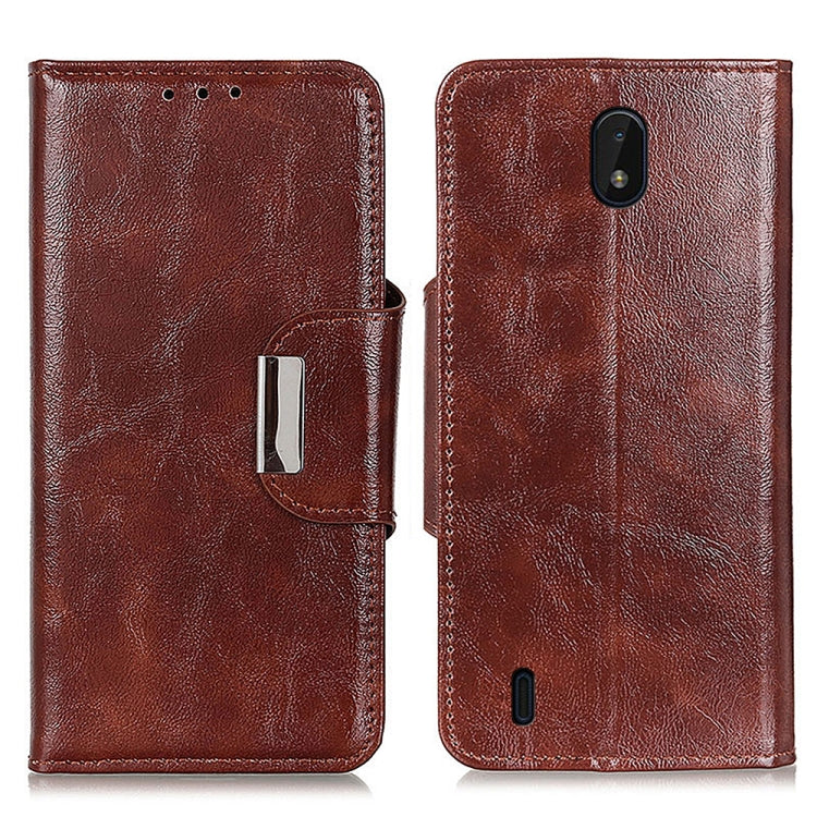For Nokia C01 Plus Crazy Horse Texture Magnetic Buckle Horizontal Flip Leather Case with Holder & 6-Card Slots & Wallet