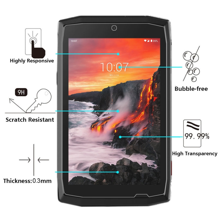 For Crosscall Core T4 50 PCS 0.26mm 9H 2.5D Tempered Glass Film