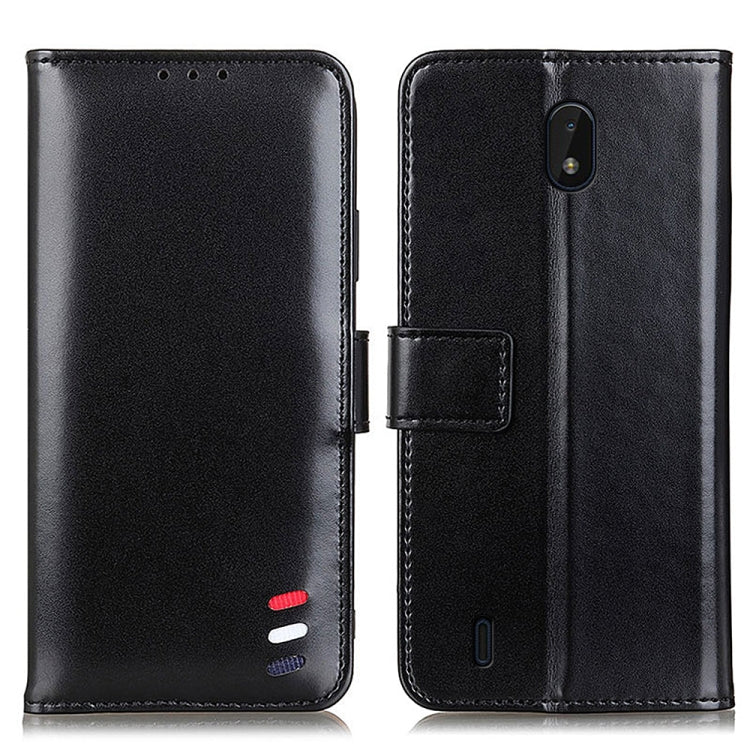 For Nokia C01 Plus 3-Color Pearl Texture Magnetic Buckle Horizontal Flip PU Leather Case with Card Slots & Wallet & Holder