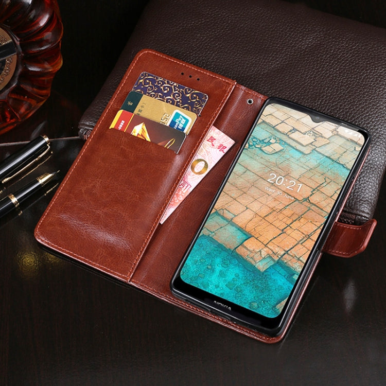 For Nokia C20 idewei Crazy Horse Texture Horizontal Flip Leather Case with Holder & Card Slots & Wallet