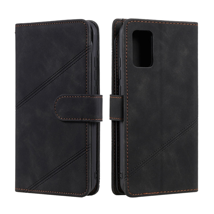 For Samsung Galaxy A02s EU Version Skin Feel Business Horizontal Flip PU Leather Case with Holder & Multi-Card Slots & Wallet & Lanyard & Photo Frame