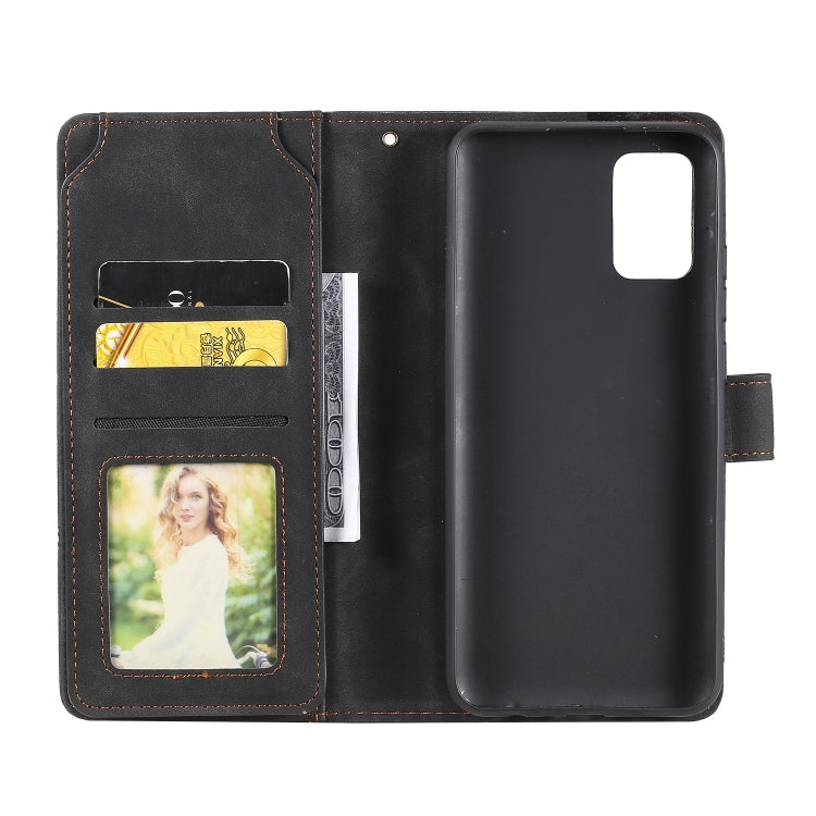 For Samsung Galaxy A02s EU Version Skin Feel Business Horizontal Flip PU Leather Case with Holder & Multi-Card Slots & Wallet & Lanyard & Photo Frame