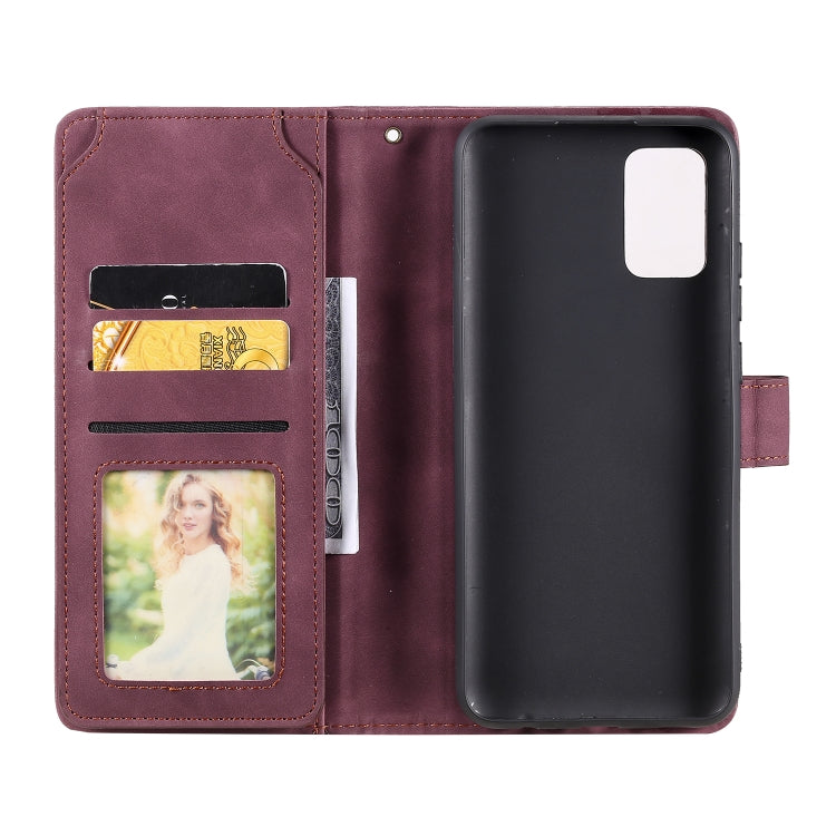 For Samsung Galaxy A02s EU Version Skin Feel Business Horizontal Flip PU Leather Case with Holder & Multi-Card Slots & Wallet & Lanyard & Photo Frame