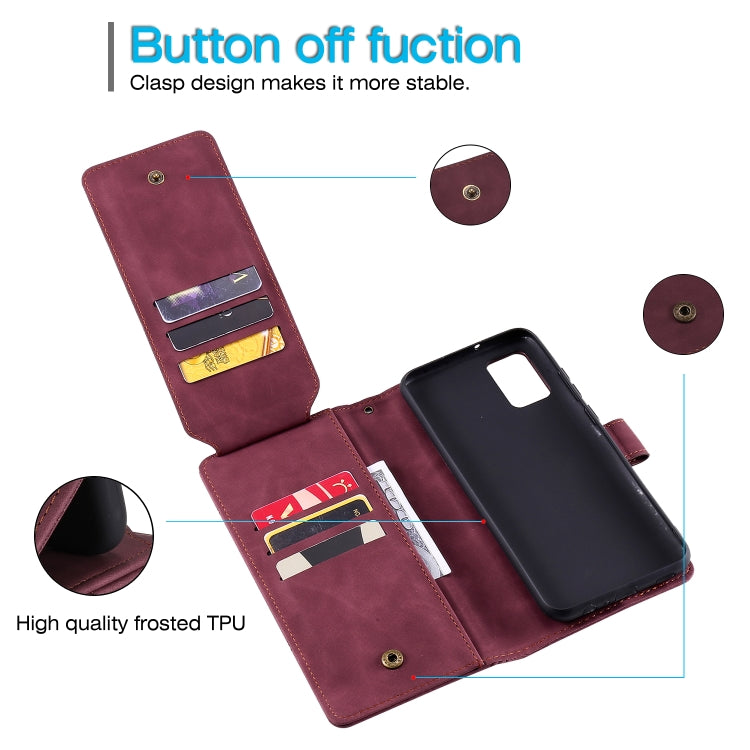 For Samsung Galaxy A02s EU Version Skin Feel Business Horizontal Flip PU Leather Case with Holder & Multi-Card Slots & Wallet & Lanyard & Photo Frame