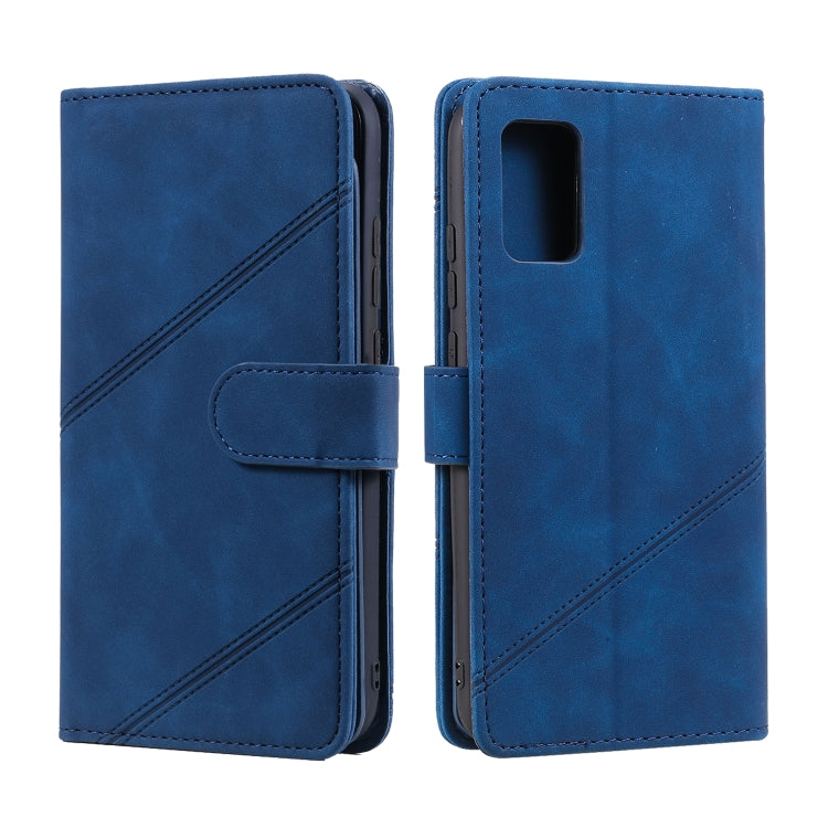 For Samsung Galaxy A02s EU Version Skin Feel Business Horizontal Flip PU Leather Case with Holder & Multi-Card Slots & Wallet & Lanyard & Photo Frame