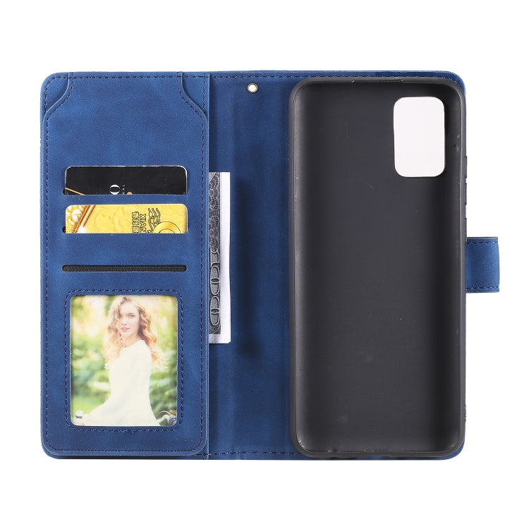For Samsung Galaxy A02s EU Version Skin Feel Business Horizontal Flip PU Leather Case with Holder & Multi-Card Slots & Wallet & Lanyard & Photo Frame