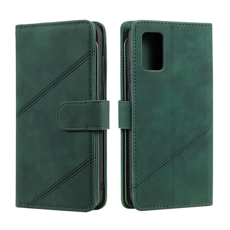 For Samsung Galaxy A02s EU Version Skin Feel Business Horizontal Flip PU Leather Case with Holder & Multi-Card Slots & Wallet & Lanyard & Photo Frame