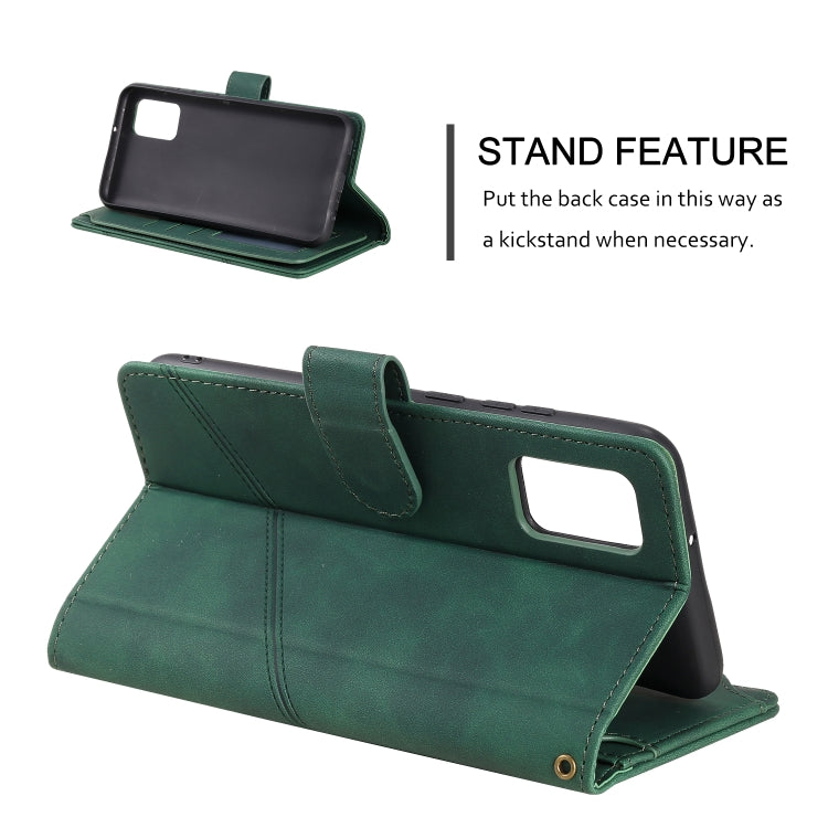 For Samsung Galaxy A02s EU Version Skin Feel Business Horizontal Flip PU Leather Case with Holder & Multi-Card Slots & Wallet & Lanyard & Photo Frame
