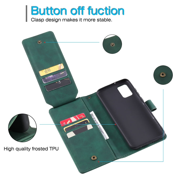 For Samsung Galaxy A02s EU Version Skin Feel Business Horizontal Flip PU Leather Case with Holder & Multi-Card Slots & Wallet & Lanyard & Photo Frame