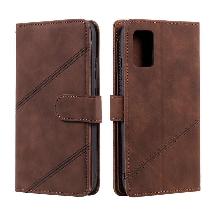 For Samsung Galaxy A02s EU Version Skin Feel Business Horizontal Flip PU Leather Case with Holder & Multi-Card Slots & Wallet & Lanyard & Photo Frame