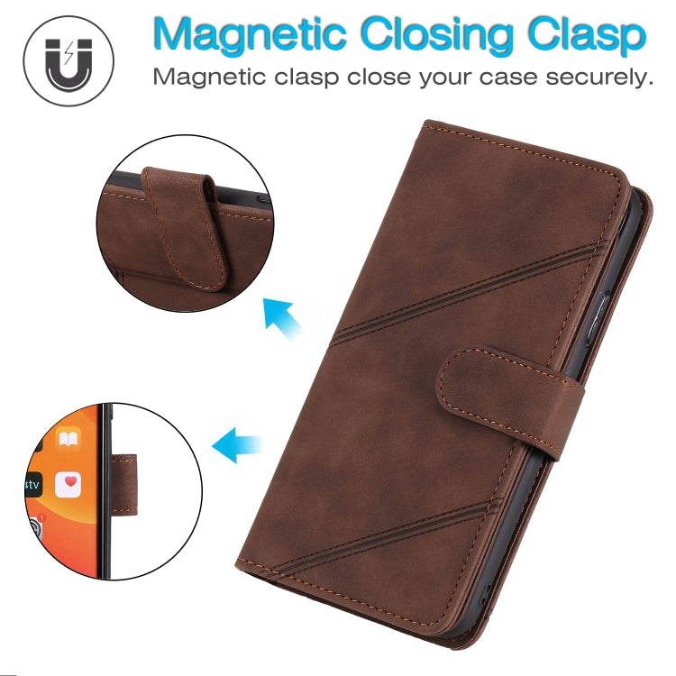For Samsung Galaxy A12 Skin Feel Business Horizontal Flip PU Leather Case with Holder & Multi-Card Slots & Wallet & Lanyard & Photo Frame