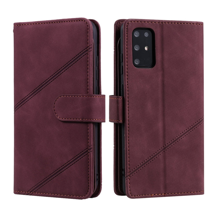 For Samsung Galaxy S20+ Skin Feel Business Horizontal Flip PU Leather Case with Holder & Multi-Card Slots & Wallet & Lanyard & Photo Frame