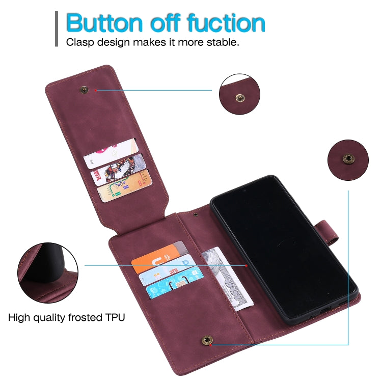 For Samsung Galaxy S20+ Skin Feel Business Horizontal Flip PU Leather Case with Holder & Multi-Card Slots & Wallet & Lanyard & Photo Frame