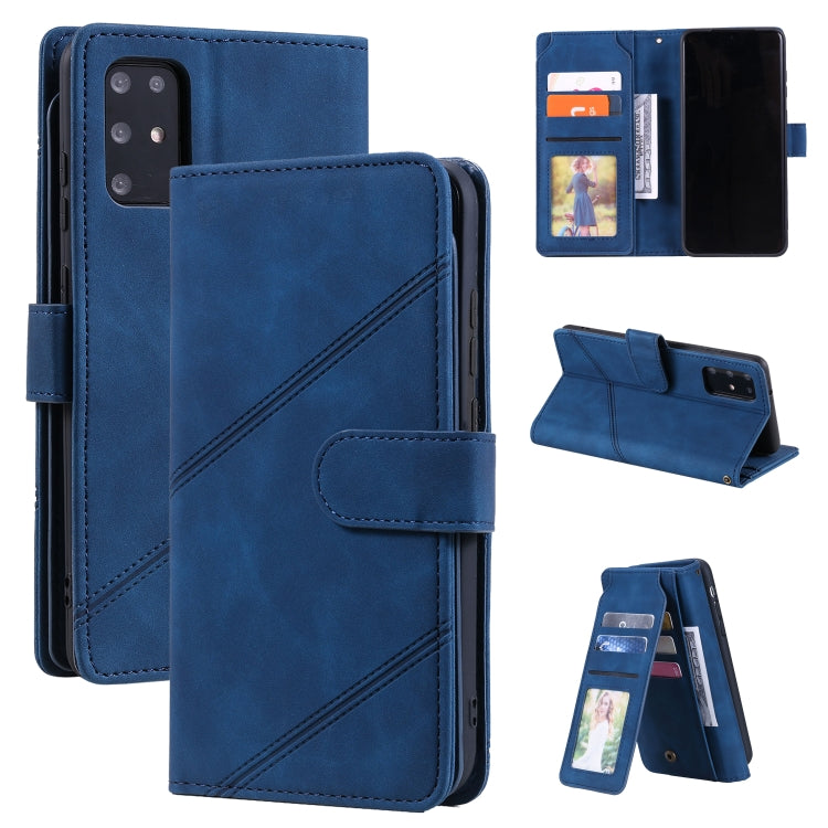 For Samsung Galaxy S20+ Skin Feel Business Horizontal Flip PU Leather Case with Holder & Multi-Card Slots & Wallet & Lanyard & Photo Frame