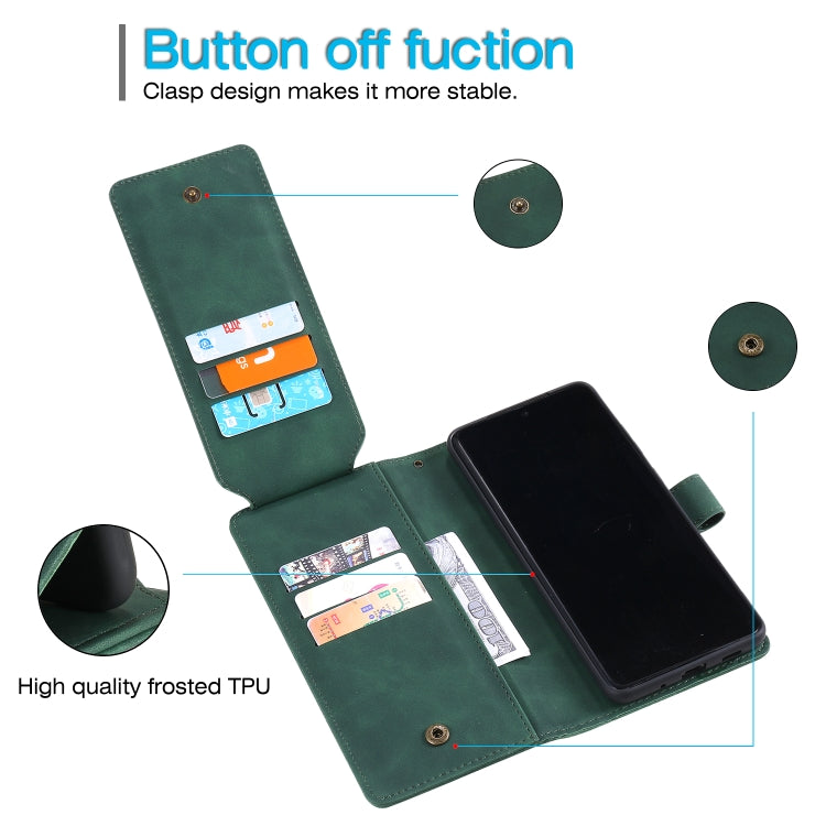 For Samsung Galaxy S20+ Skin Feel Business Horizontal Flip PU Leather Case with Holder & Multi-Card Slots & Wallet & Lanyard & Photo Frame