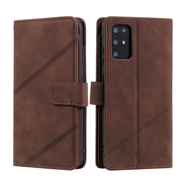 For Samsung Galaxy S20+ Skin Feel Business Horizontal Flip PU Leather Case with Holder & Multi-Card Slots & Wallet & Lanyard & Photo Frame