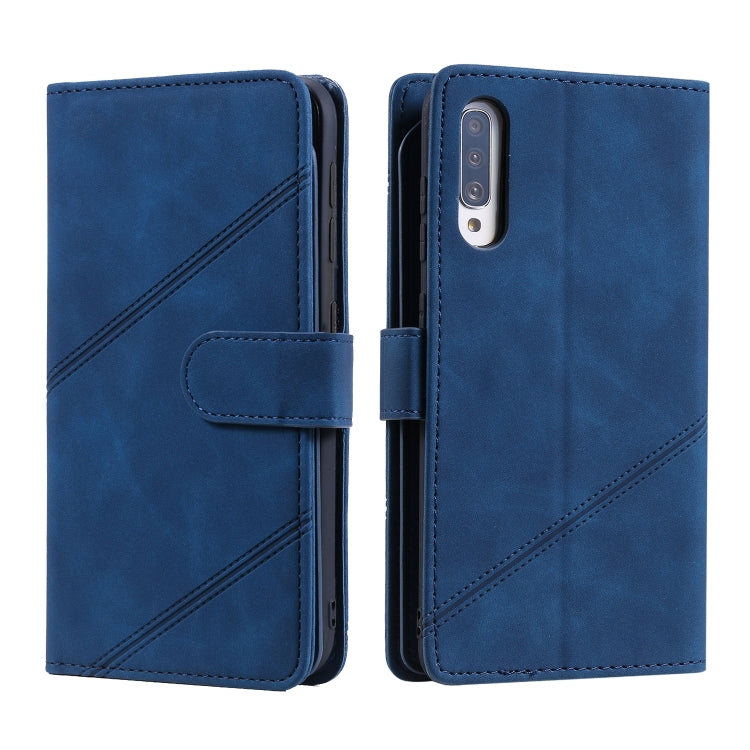 For Samsung Galaxy A70 Skin Feel Business Horizontal Flip PU Leather Case with Holder & Multi-Card Slots & Wallet & Lanyard & Photo Frame