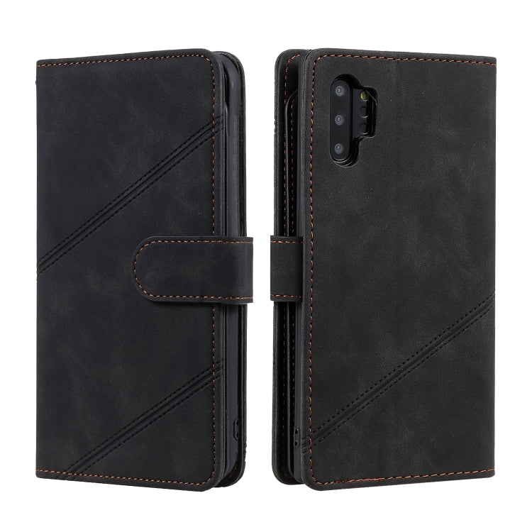 For Samsung Galaxy Note10+ Skin Feel Business Horizontal Flip PU Leather Case with Holder & Multi-Card Slots & Wallet & Lanyard & Photo Frame